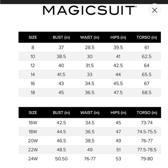 NWT Chico’s Magicsuit Bailey One-Piece Swimsuit – Size 12 (Black/White) - Picture 4 of 4